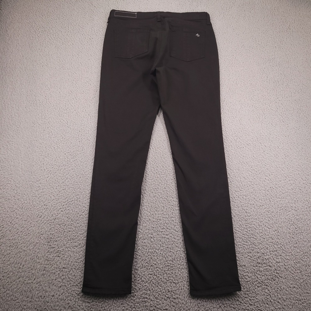 RAG & BONE Jeans Size 30 Skinny Legging Style Mid Rise Black Denim 30x29